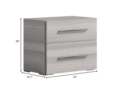 Mia 23" Wide 2 Drawer Nightstand