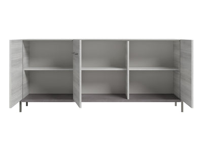 Mia 72.8" Wide 3 Door Buffet With Mirror