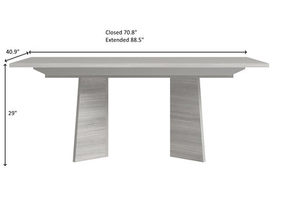 Mia 70.8" / 88.5" Wide Extendable Dining Table