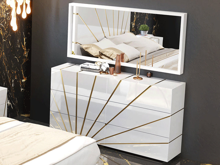Oro White Bedroom Set – Istanbul Furniture
