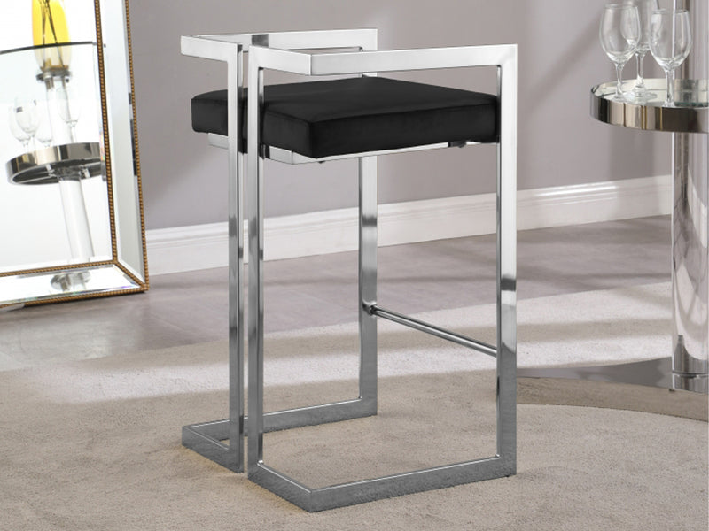 Ezra Velvet Bar Stool (Set of 2)