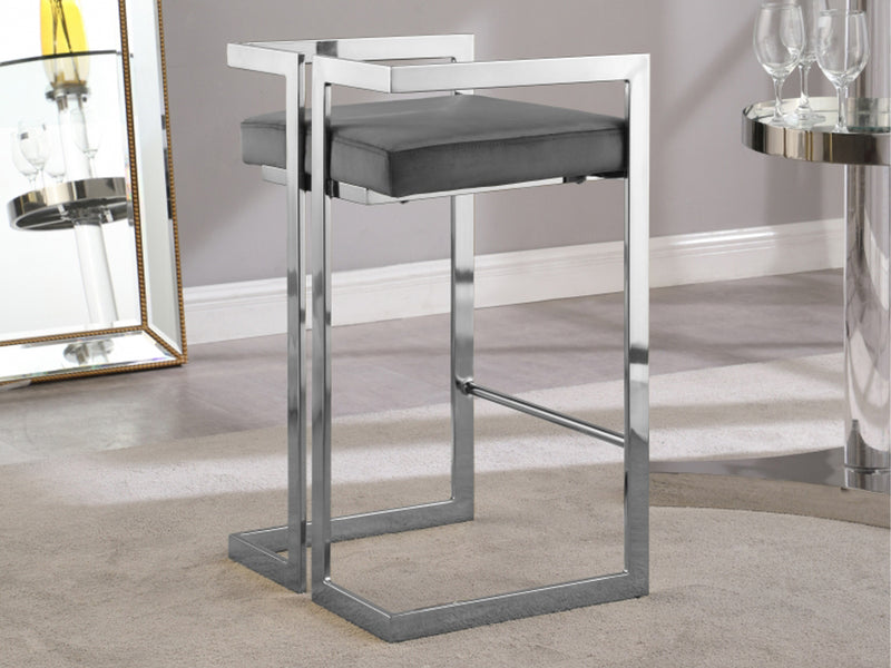 Ezra Velvet Bar Stool (Set of 2)