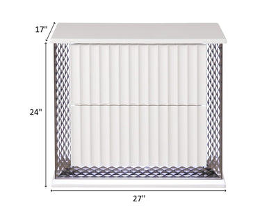 Fabio 24" Tall 2 Drawer Nightstand