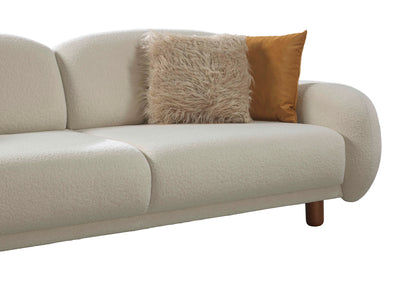 Nova Fermina 91.3" Wide Boucle Extendable Sofa