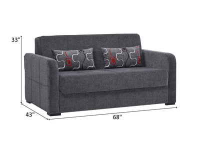 Ferra 68" Wide Convertible Loveseat