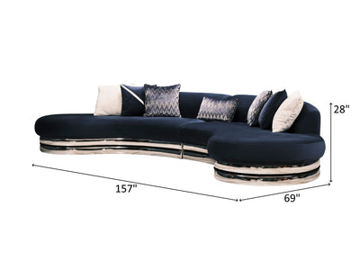 Ferre 157" Wide Oval Sectional