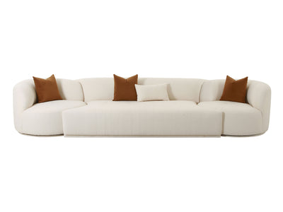 Fickle 143.5" Wide Boucle 3 Piece Modular Sofa
