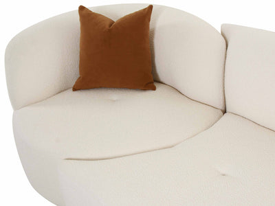 Fickle 143.5" Wide Boucle 3 Piece Modular Sofa