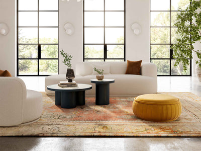 Fickle 40.2" Wide Boucle Swivel Armchair