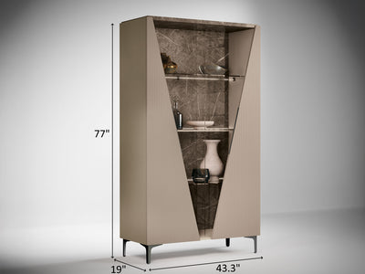 Fidia 43.3" Wide 2 Door Dining Cabinet