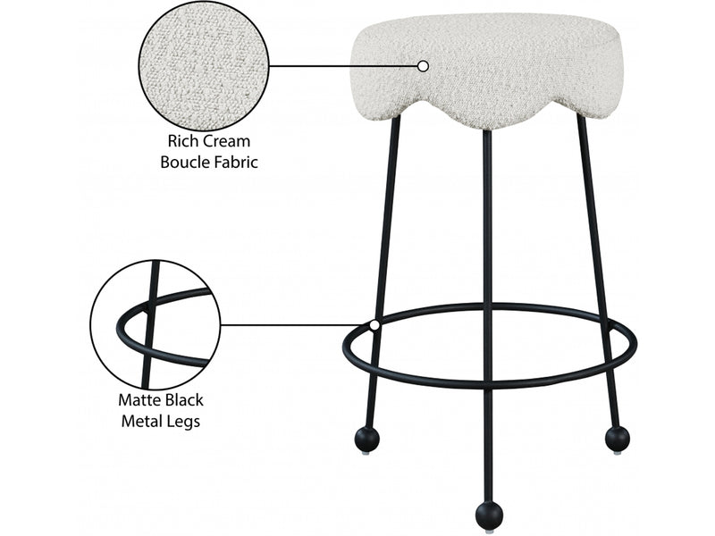 Fleur Boucle Bar Stool (Set of 2)