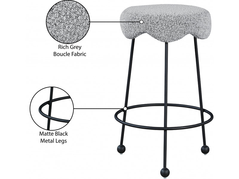 Fleur Boucle Bar Stool (Set of 2)