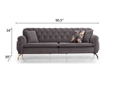 Floransa 90.5" Wide Extendable Sofa