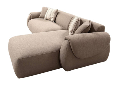 Flore 110" Wide Linen Boucle Fabric Sectional