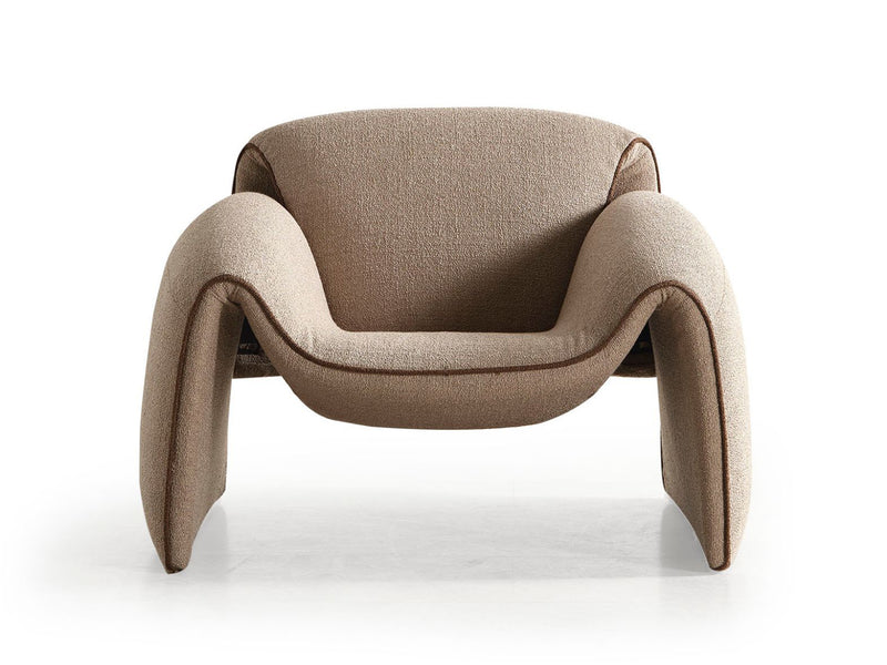 Flore 39" Wide Linen Boucle Fabric Armchair