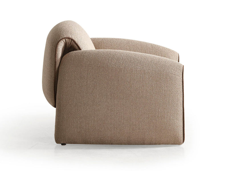 Flore 39" Wide Linen Boucle Fabric Armchair