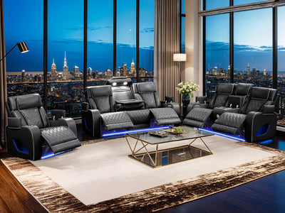 Fortuner 38.5" Wide Leather Recliner Armchair