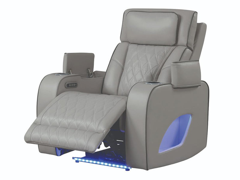 Fortuner Leather Recliner Living Room Set