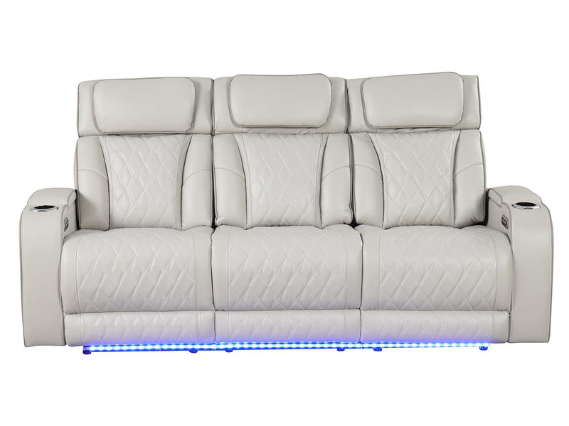 Fortuner 86" Wide Leather Recliner Sofa