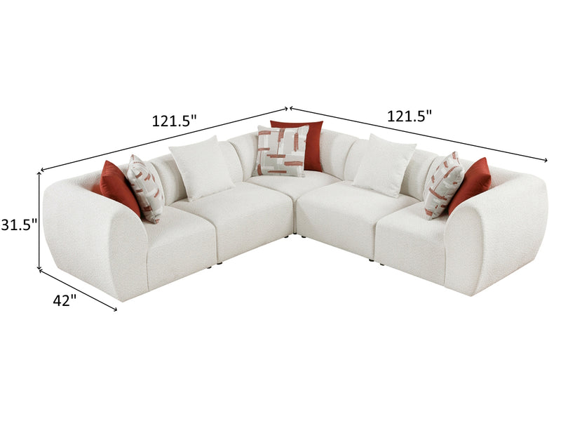 Franz 9669 L Shape Modular Sectional