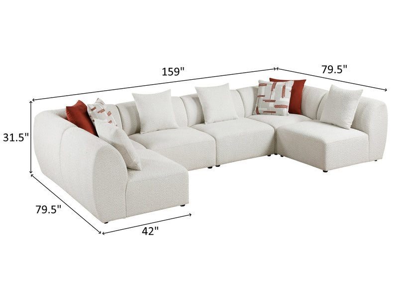 Franz 9669 U Shape Modular Sectional