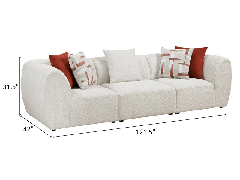 Franz 9669 121.5" Wide Modular Sofa