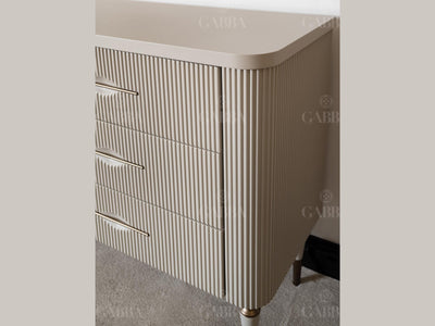 Ecrue 63" Wide 6 Drawer Dresser With Mirror