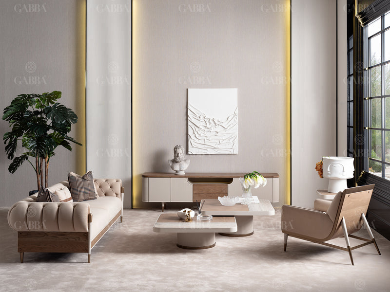 Harmony Gab Tufted Sofa