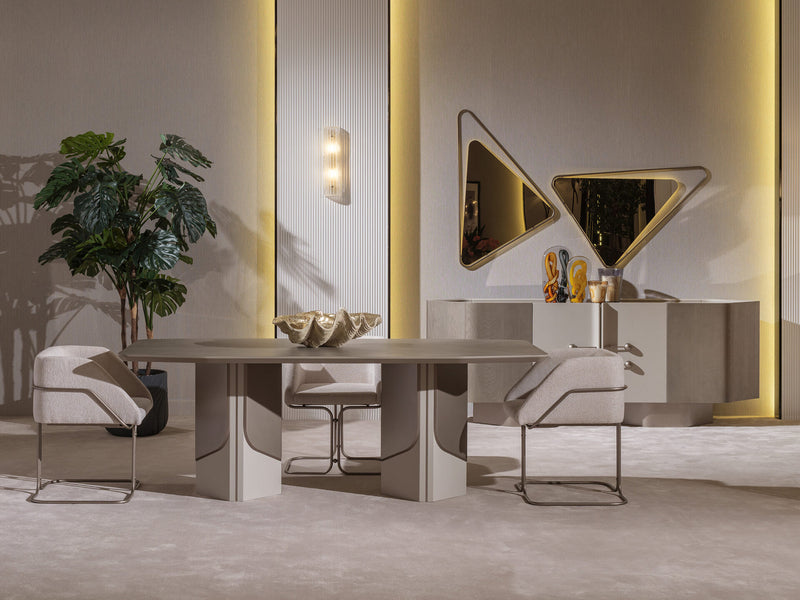 Ricamo 87" Wide 6 Person Dining Table