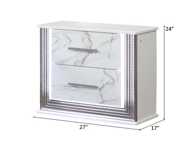 Desire 24" Tall 2 Drawer Nightstand