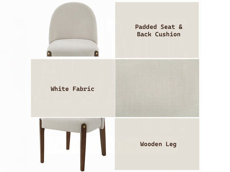 Gamarya 21" Wide Dining Side Chair (Set of 2)