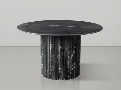 Genoa 48" Wide Genuine Marble Round Dining Table