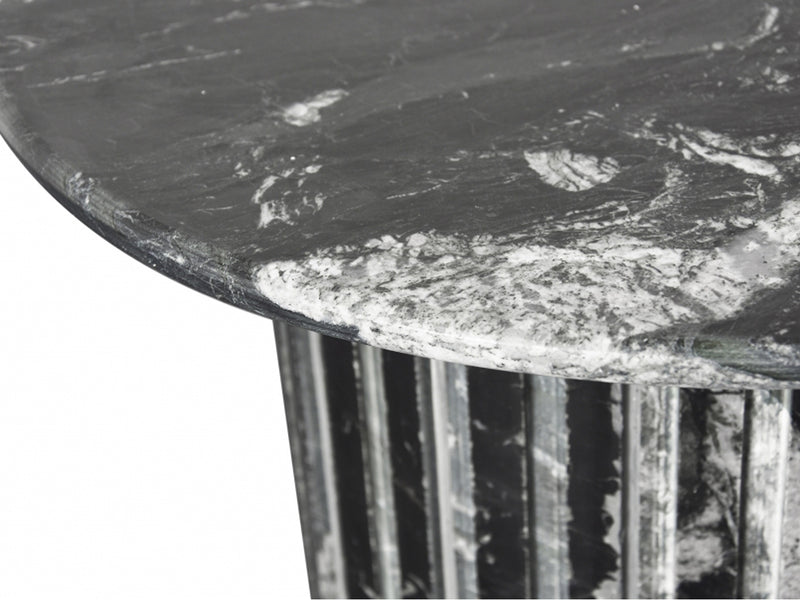 Genoa 48" Wide Genuine Marble Round Dining Table