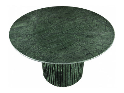 Genoa 48" Wide Genuine Marble Round Dining Table