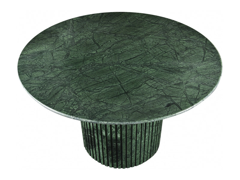 Genoa 48" Wide Genuine Marble Round Dining Table