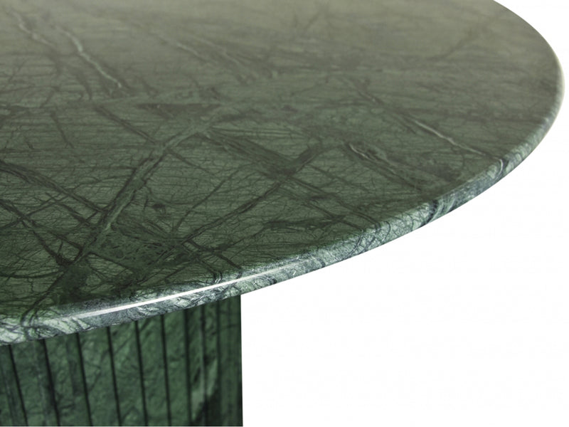 Genoa 48" Wide Genuine Marble Round Dining Table