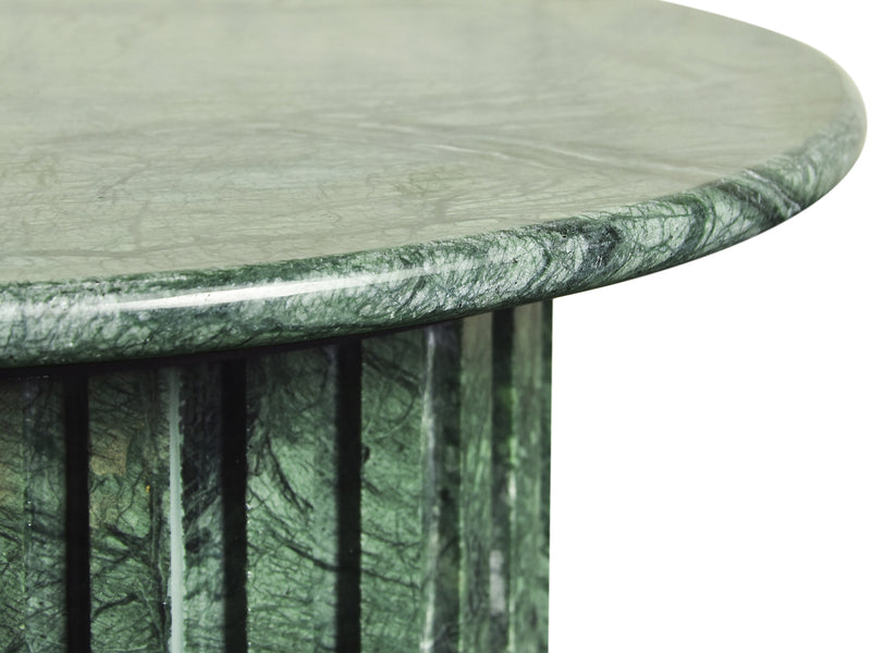 Genoa 18" Wide Genuine Marble Round End Table