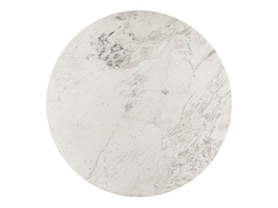 Genoa 48" Wide Genuine Marble Round Dining Table