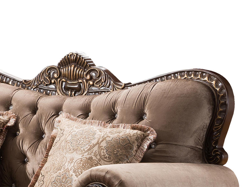 Giana Tufted Upholstery Traditional Loveseat