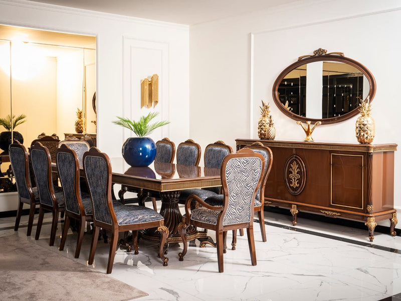 Gize Traditional 10 Person Dining Room Set