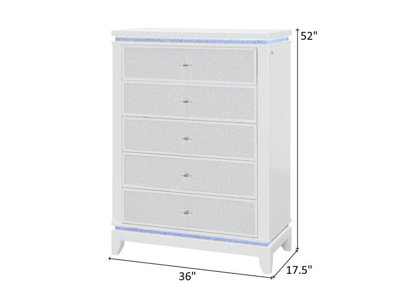 Alina 36" Wide 5 Drawer Chest