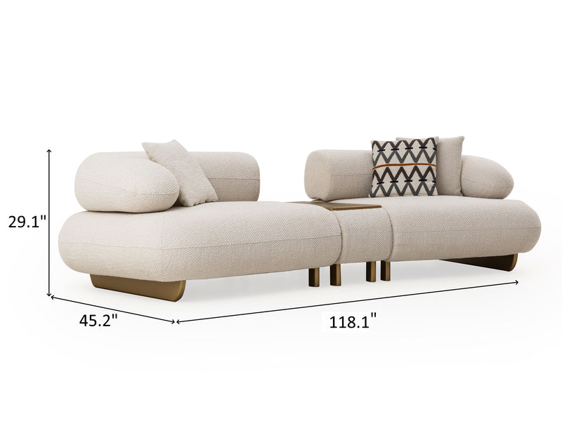 Glamour Twin Living Room Set