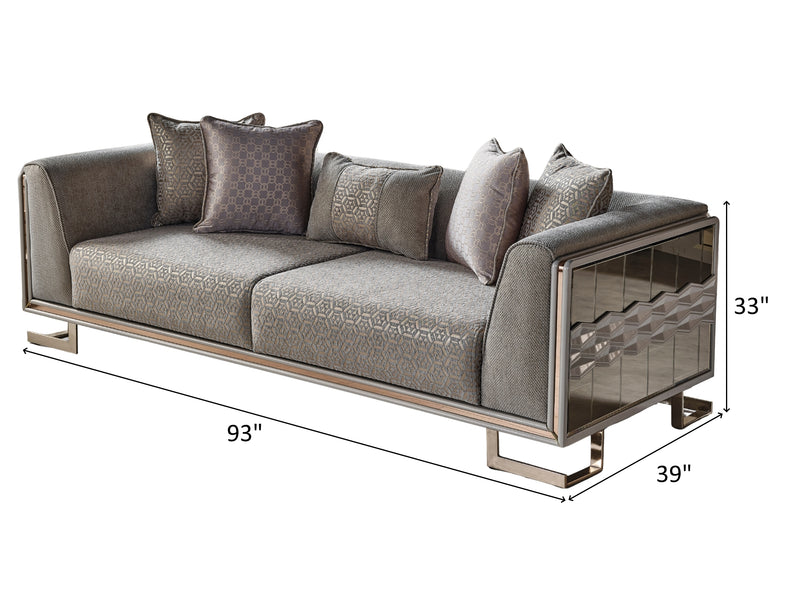 Gokce 93" Wide Sofa