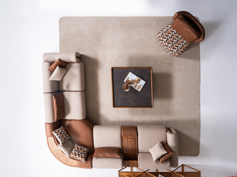 Grande 133.8" / 118" Wide Sectional