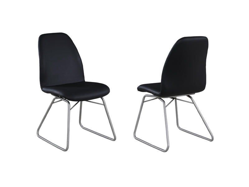 Gretchen 18.5 Wide Leather Dining Chair (Set of 2)