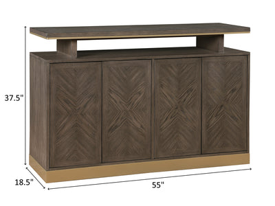 Griffin 55" Wide 4 Door Buffet