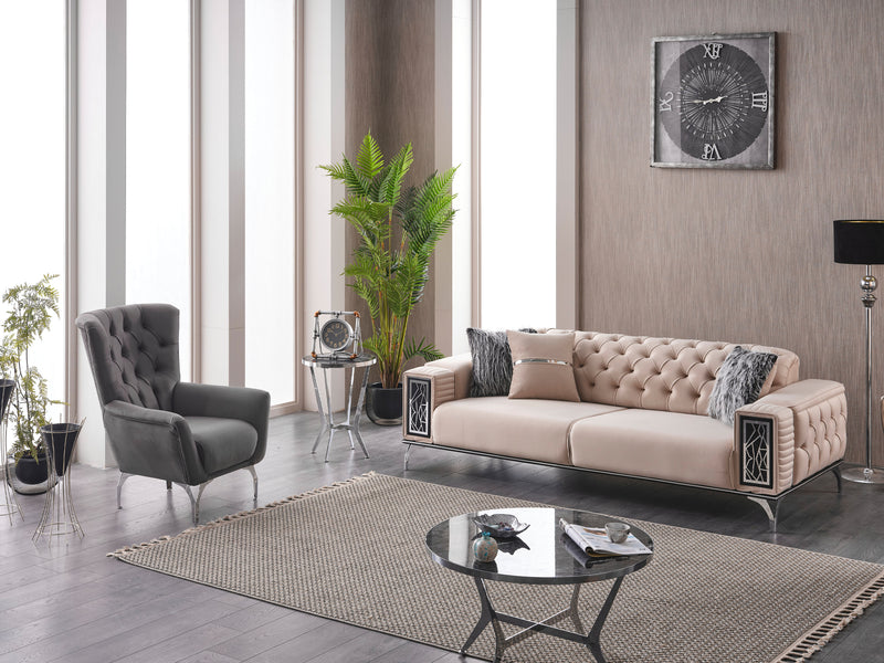 Gucci 32.7" Wide Tufted Armchair