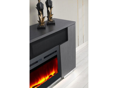 Haley 76" Wide TV Stand With Electric Fireplace