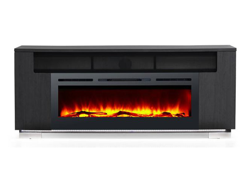 Haley 76" Wide TV Stand With Electric Fireplace