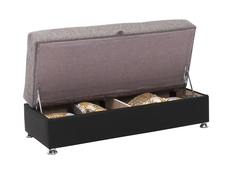 Harmoni 54" Wide Leather Ottoman